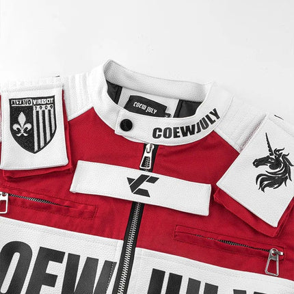 TALKLESSFASHION K1E autumn new product versatile American retro high-end sense motorcycle uniform simple stand-up collar jacket jacket for men and women