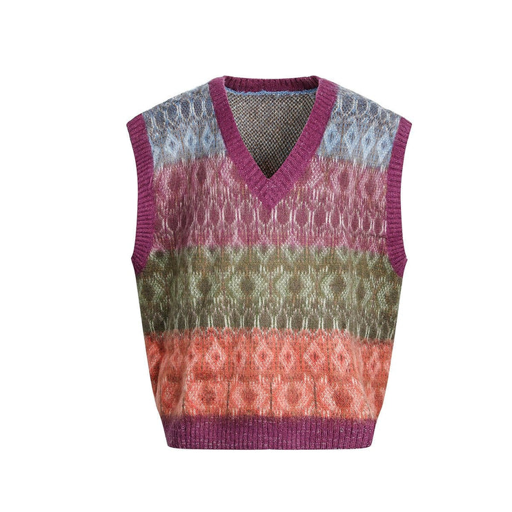 TALKLESSFASHION Korean Couple V-Neck Sweater Vest