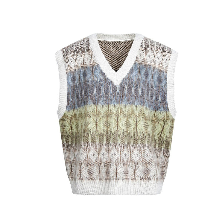 TALKLESSFASHION Korean Couple V-Neck Sweater Vest