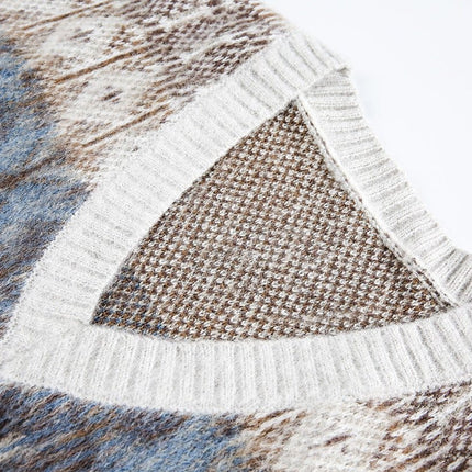 TALKLESSFASHION Korean Couple V-Neck Sweater Vest