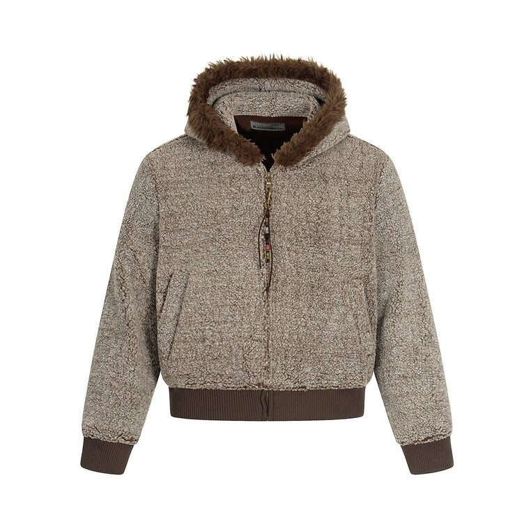 TALKLESSFASHION Lamb Wool Small Fragrance Jacket