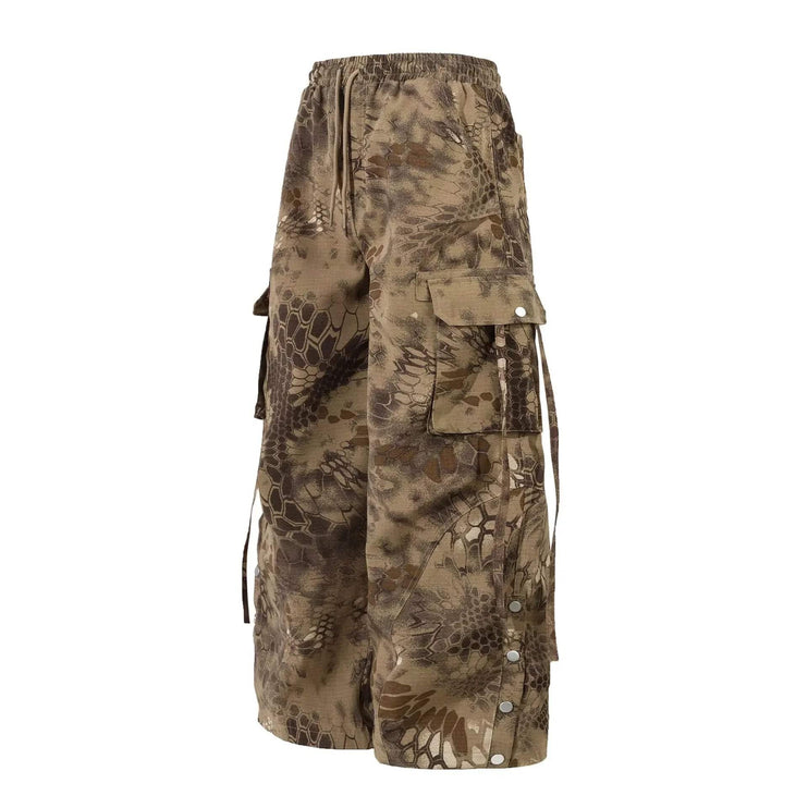 TALKLESSFASHION Multil -  Camouflage Snake Skin Pattern pant------8047