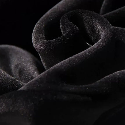 TALKLESSFASHION Niche Gold Velvet Cropped Hood