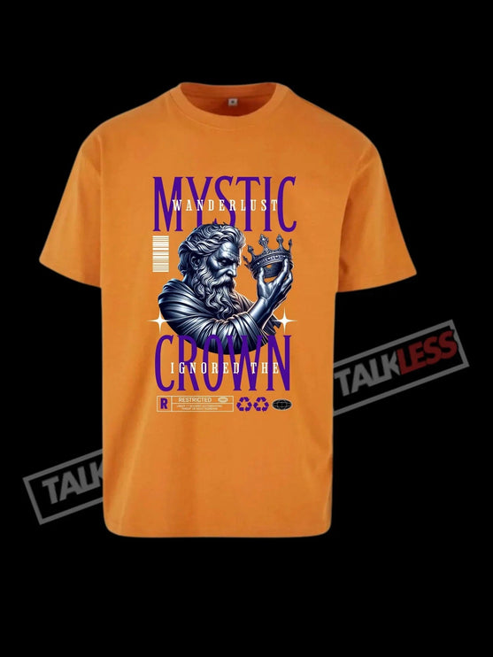 TALKLESSFASHION Orange / S MYSTIC CROWN unisex oversize T-Shirt Short sleeve