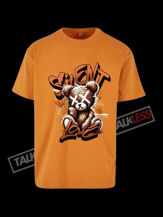 TALKLESSFASHION Orange / S SILENT LOVE   T-Shirt Short Sleeve unisex