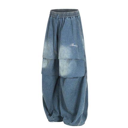 TALKLESSFASHION Paratrooper Wide Leg Jeans