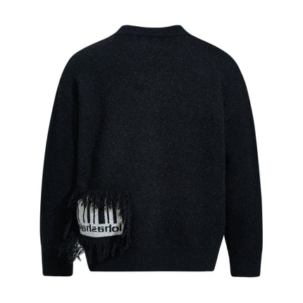 TALKLESSFASHION Pentagram Fringe Knit Sweater