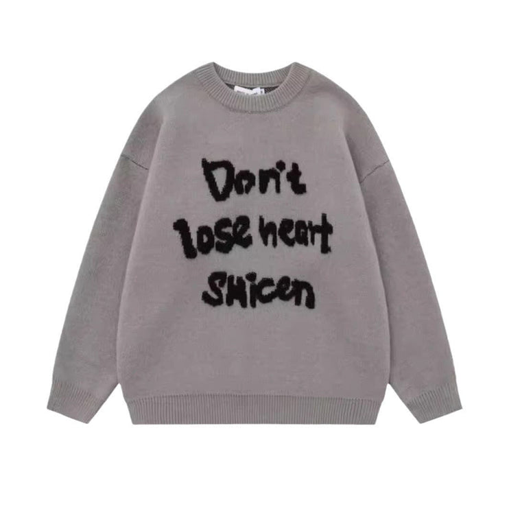 TALKLESSFASHION Retro Jacquard Sweater—7590