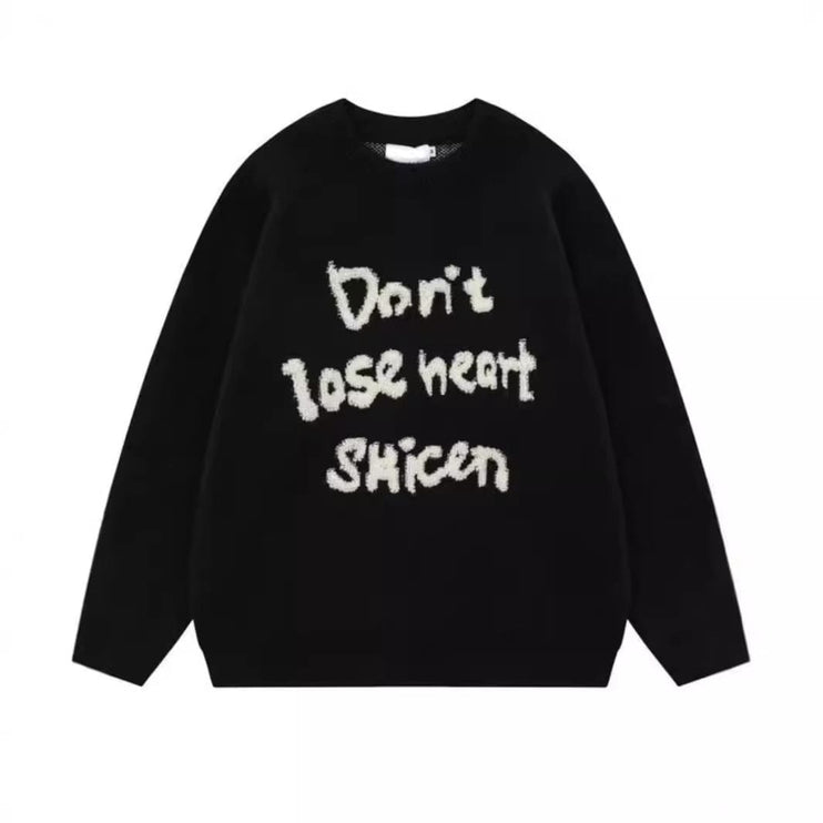 TALKLESSFASHION Retro Jacquard Sweater—7590