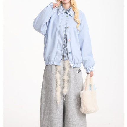 TALKLESSFASHION Retro plush belt sweatpants, women's casual loose wide-legged dancing, lazy wind, mopping the floor, slimming jazz style scimitar pants