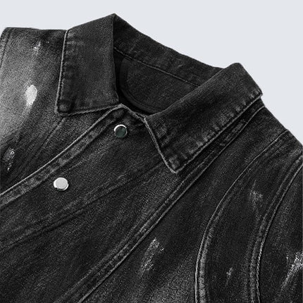 TALKLESSFASHION Retro Slim Ethnic Denim Vest