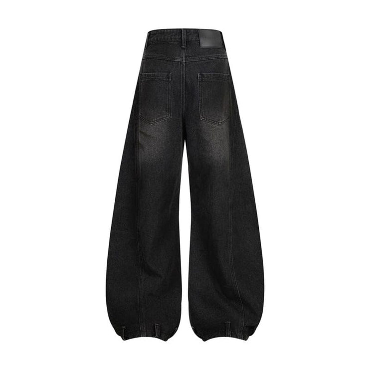 TALKLESSFASHION Retro Washed Ripped & Stitch Jeans