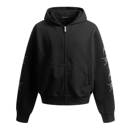 TALKLESSFASHION S / black 262 Hip-Hop Oversized Zipper Hoodie