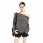 S / Black and white stripes