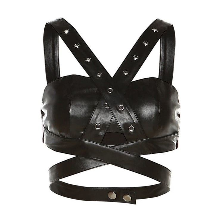 TALKLESSFASHION S / black Cross-border European and American style 2023 summer new women's clothing sexy fashion design sense solid color crop top short vest