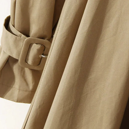 TALKLESSFASHION Splicing Fake Two Trench Dress