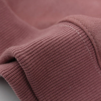 TALKLESSFASHION Suede Hooded Street Sweatshirt