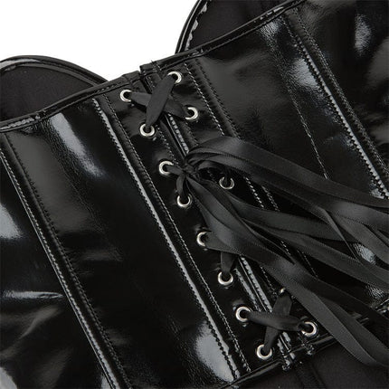 TALKLESSFASHION The new PVC leather breast support sexy shapewear top Amazon AliExpress wish cross-border e-commerce supply delivery