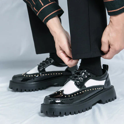 TALKLESSFASHION TLF Casual Patent Leather Shoe. ——2952