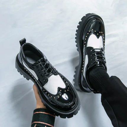 TALKLESSFASHION TLF Casual Patent Leather Shoe. ——2952
