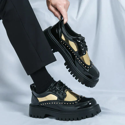 TALKLESSFASHION TLF Casual Patent Leather Shoe. ——2952