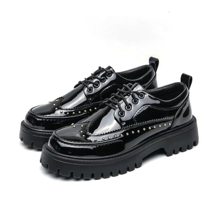 TALKLESSFASHION TLF Casual Patent Leather Shoe. ——2952