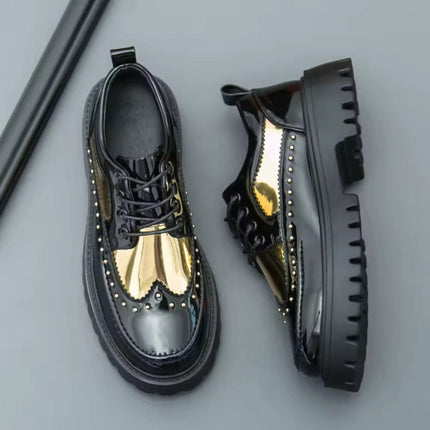 TALKLESSFASHION TLF Casual Patent Leather Shoe. ——2952