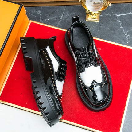 TALKLESSFASHION TLF Casual Patent Leather Shoe. ——2952