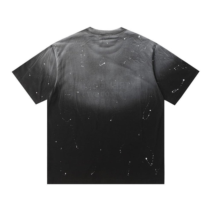 TALKLESSFASHION Top Bleached stoned T-shirt—3209