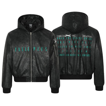 TALKLESSFASHION Urban Wave Hooded zipper Jacket