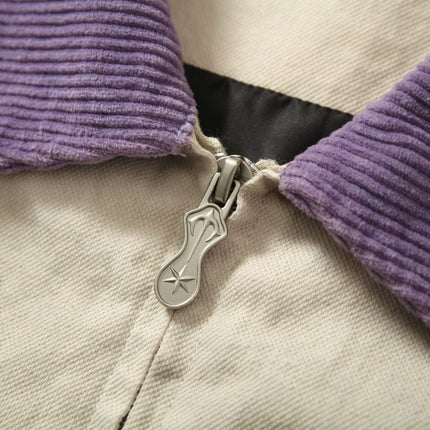 TALKLESSFASHION Vintage Badge Detroit Lapel Jacket