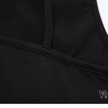 TALKLESSFASHION VOstudio babes slim short beauty back top sequins bling sparkling chain camisoles female underwear