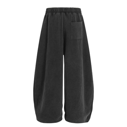 TALKLESSFASHION Washed Scimitar Wide Sweatpants