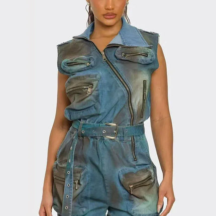 TALKLESSFASHION Wasteland Multi-Pocket Cargo suit