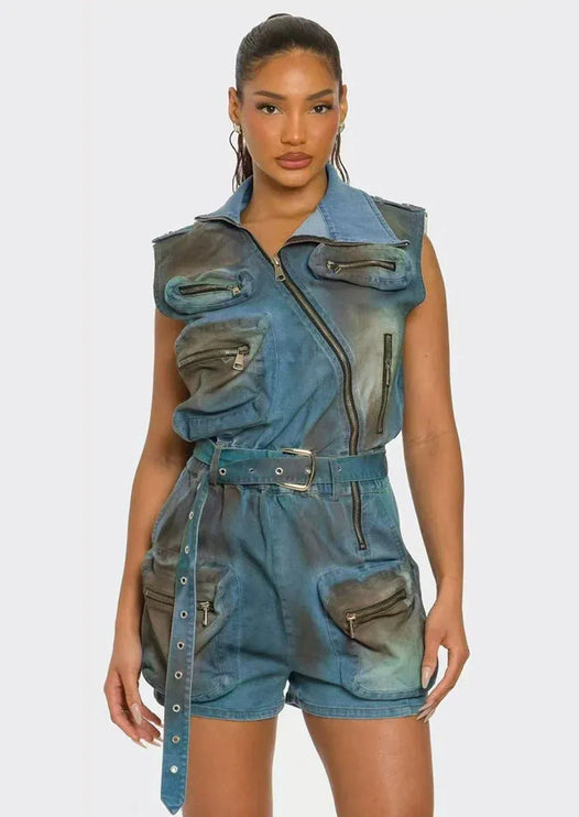 TALKLESSFASHION Wasteland Multi-Pocket Cargo suit