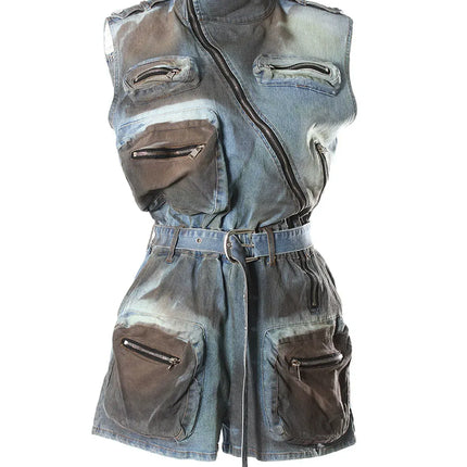 TALKLESSFASHION Wasteland Multi-Pocket Cargo suit