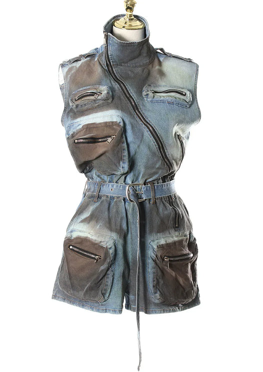 TALKLESSFASHION Wasteland Multi-Pocket Cargo suit