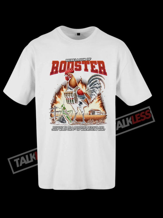 TALKLESSFASHION White / S REBELLION OF BOOSTER unisex oversize T-Shirt Short sleeve