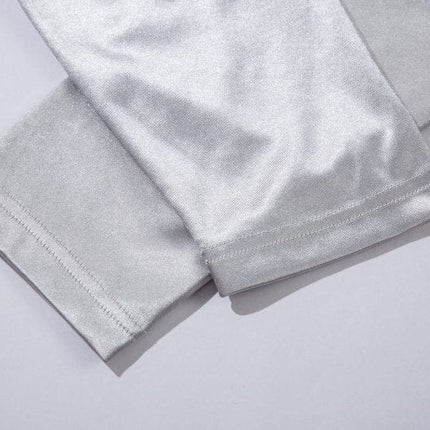 TALKLESSFASHION XPKAEAX American High Street Digital Print V-Neck Long Sleeve T-Shirt Men's and Women's Fall 2025 Jersey Sporty Top