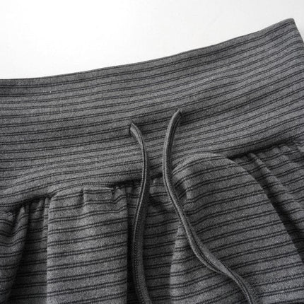 TALKLESSFASHION XPKAEAX American High Street Striped Strap Design Skirt Women's New Lazy Style High-Waisted Flower Bud Skirt for Spring