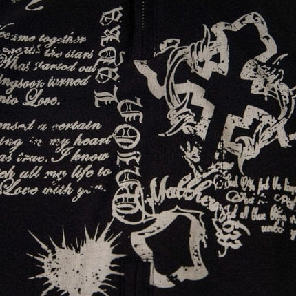 TALKLESSFASHION XPKAEAX American Spice Girl Monogram Print Stand Neck Long Sleeve T-Shirt Women's Base Jacket Slim Slim Short Top