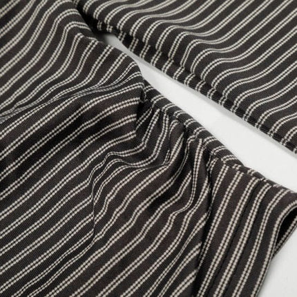 TALKLESSFASHION XPKAEAX American Vintage Striped Contrast One-Shoulder Long Sleeve T-Shirt Women's Spring New Loose Waist Top