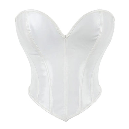 TALKLESSFASHION XS / white The new PVC leather breast support sexy shapewear top Amazon AliExpress wish cross-border e-commerce supply delivery