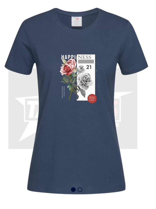 Round neck T-shirt for women COMFORT - TALKLESSFASHION
